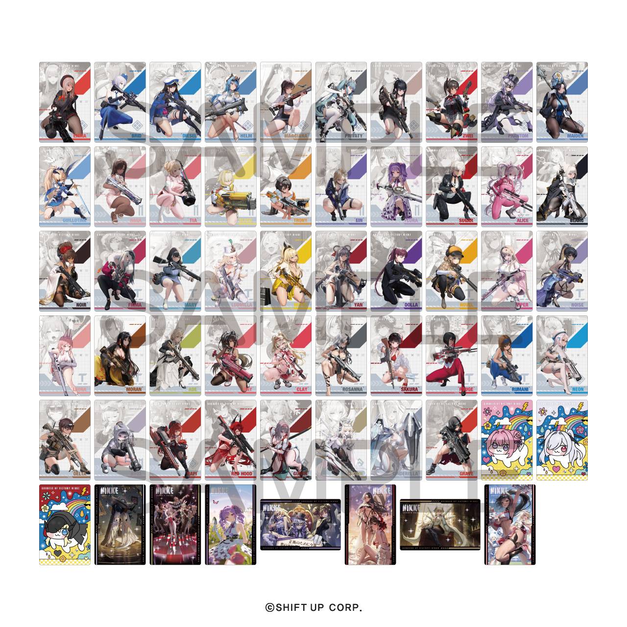 Goddess of Victory NIKKE: Gun Girl Metal Card Collection Vol.3 (10 Packs Box) [Algernon Pr...
