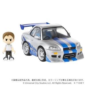 Q Village: QV-02 The Fast & The Furious - Nissan Skyline GT-R (R34) [Tomytec]