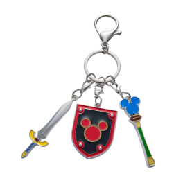 Kingdom Hearts: Metal Keychain - Dream Sword, Dream Rod, Dream