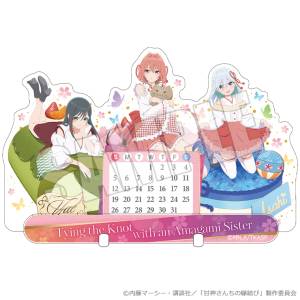 Tying the Knot With an Amagami Sister: Acrylic Perpetual Calendar Stand - Shrine Maidens Love Sweets Ver. [andBlue]
