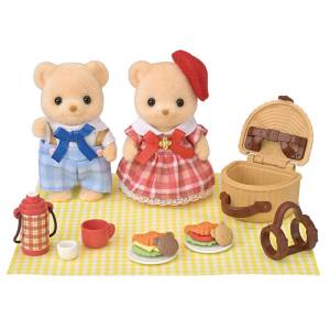 Sylvanian Families: Biscuit Bear Siblings - Picnic Lunch Set [Epoch]