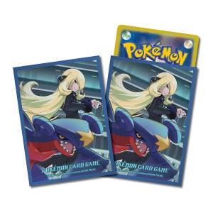 Pokémon Card Game: Deck Shield - Cynthia & Garchomp Ver.2 (Blue) (64 Sleeves) (Limited Edition) [ACCESSORY]