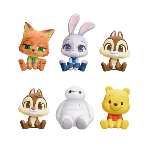 Shokugan: Disney Characters - Mofukyun Sitting Doll & Candy (10 Packs Box) [Bandai]
