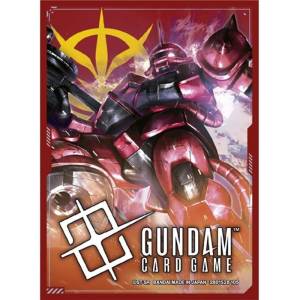 Gundam Card Game: Official Card Sleeve 01 - Zaku II (Char Aznable's machine) Zeon (70 Sleeves) [Bandai]