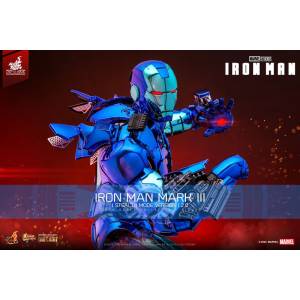 Movie Masterpiece DIECAST: Iron Man - Iron Man Mk.III 1/6 (Stealth Mode Ver.2.0) (Limited Edition) [Hot Toys]