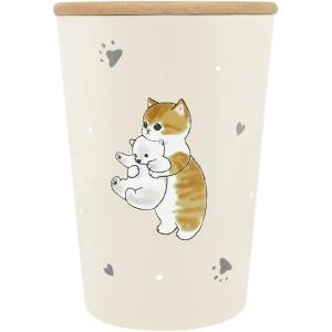 mofusand: Stainless Steel Tumbler w/ Lid (400 ml) - Polar Bear Nyan [Toa]