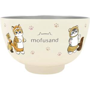 mofusand: Stainless Steel Bowl (450 ml) - Paw Nyan [Toa]