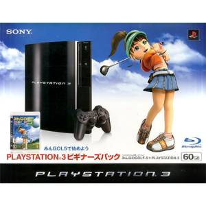 PlayStation 3 60GB Minna no Golf 5 Beginner's Pack (PS2 softs compatible) [Used Good Condition]