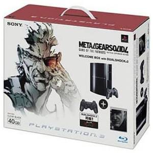PlayStation 3 40GB Clear Black Metal Gear Solid 4 Welcome Box [Used Good Condition]