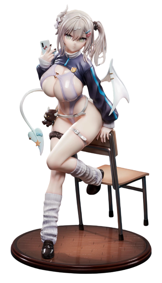 Original Character: The Quiet-Type Gal, Succubus Yuki Shinomiya - Illustration by sune 1/6...