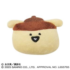 Sanrio Characters x Obungu to Issho: Mofu Mofu Plush Badge - Pudding-san [Ensky]
