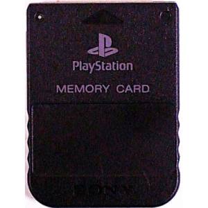 Memory Card Black [PS1 - Used / Loose]