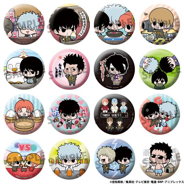 Gintama: Badge Collection - Famous Scenes (16 Packs Box) (Reissue) [Megahouse]
