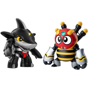 QOSMOS: B-Robo Kabutack - Sharkler & Spydon (Set of 2) (Plastic Model) (Reissue) [Tachibana Neko Industry]
