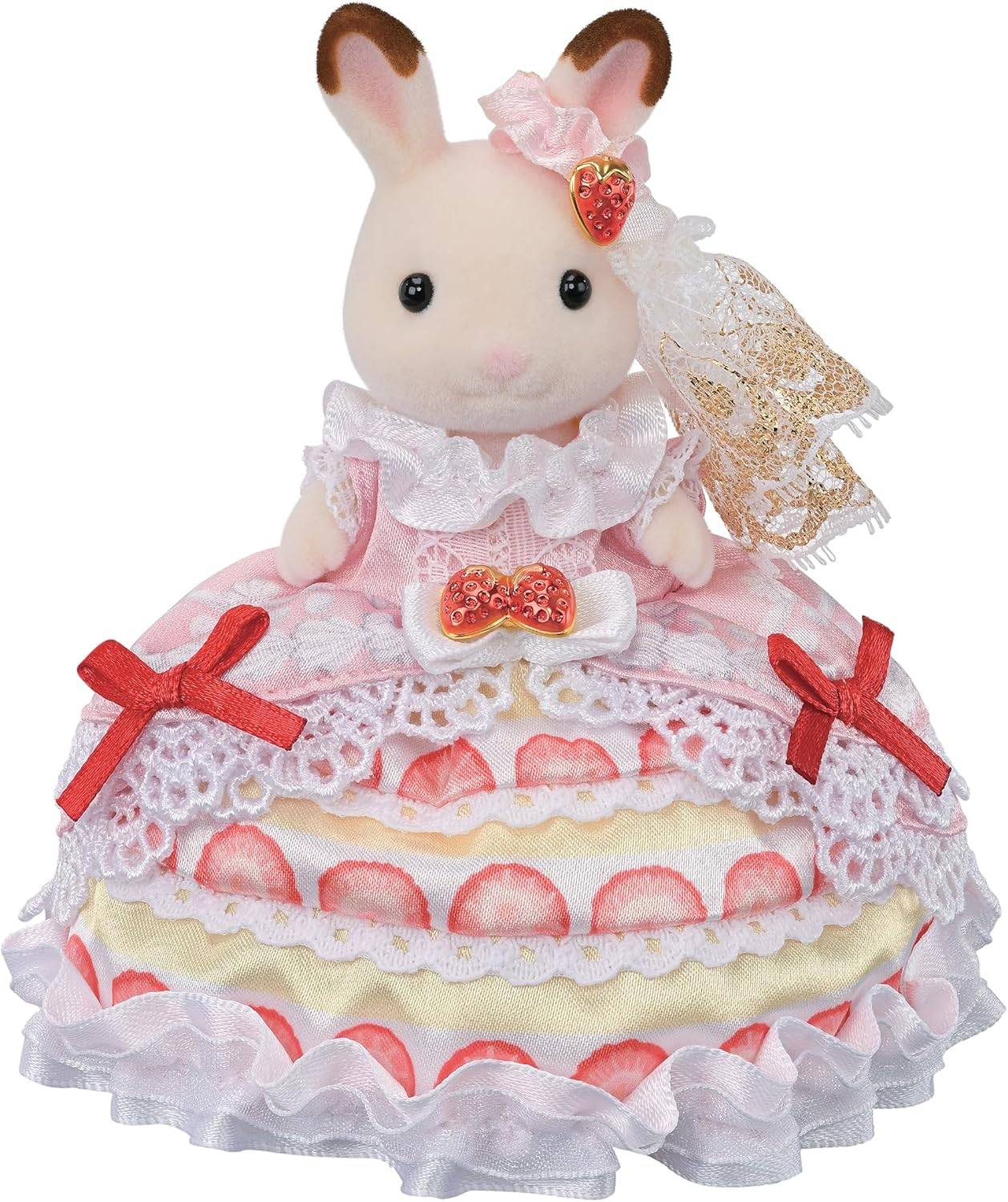 Sylvanian Families: Happy Birthday Freya Strawberry Cake Dress [Epoch ...