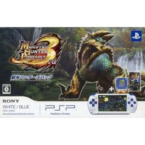 PSP 3000 White/Blue Hunter's Pack (PSPJ-30021) [Occasion BE]