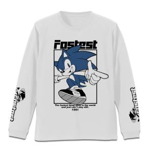 Sonic the Hedgehog: Long Sleeve T-Shirt (L) - The Fastest [COSPA]