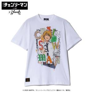 Chainsaw Man Reze Arc x glamb: T-Shirt (XL) - Denji (White Ver.) (Limited Edition) [Bandai]