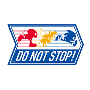 Sonic the Hedgehog: Caution Signs Sticker - Do Not Stop! [Ensky]