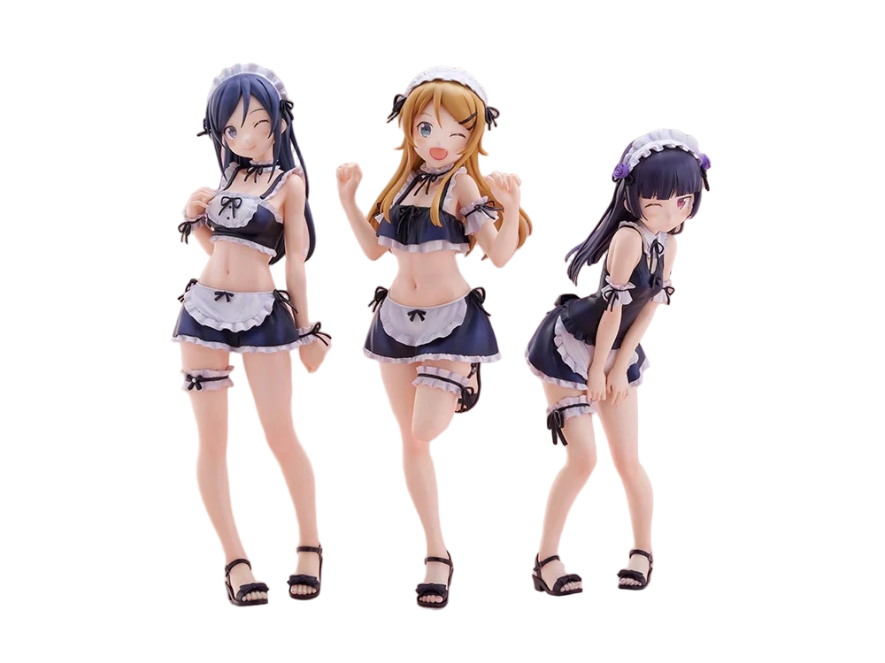 Oreimo: Kirino & Kuroneko & Ayase - Swimsuit Maid Ver. TENITOL TALL (Limited + Bonus) [FuRyu]