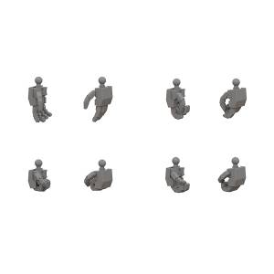 MODEROID: Titanomachy SIDE:CE - Custom Elements - T Hand Set (M) (Limited Edition) [Good Smile Company]