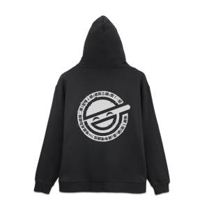 Ghost in the Shell: Stand Alone Complex - Black Zip Hoodie (XXL) - Laughing Man [COSPA]