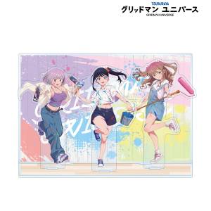 Gridman Universe: Acrylic Diorama - Group Illustration (Painter Style Ver.) [Arma Bianca]