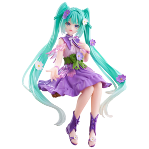 Hatsune Miku: Flower Fairy - Purple Cosmos Ver. Noodle Stopper Figure (2nd Hand) [FuRyu]