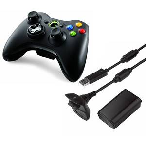 Wireless Controller SE - Play & Charge Pack - Black (Official Microsoft) [X360 - Used / Loose]