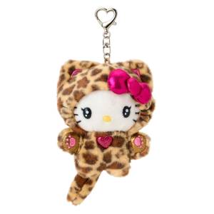 Sanrio Characters: Plush Mascot Keychain - Hello Kitty (Gal Cat Ver.) (Brown) [Sanrio]