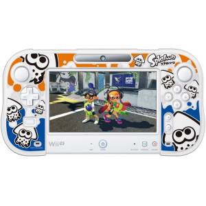 Silicone Cover Clear White for Wii U Gamepad - Splatoon Type A Ver. [WiiU - Used / Loose]