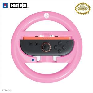 Nintendo Switch 2: Mario Kart World Joy-Con 2 - Steering Wheel Attachment (Peach) [Hori]
