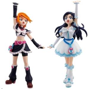 Glitter & Glamours: Pretty Cure - Cure White & Cure Black (2 Piece Set) (Banpresto) [2nd hand]