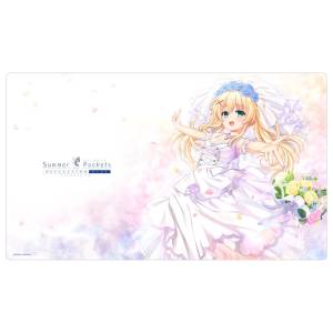 Summer Pockets REFLECTION BLUE: Rubber Desk Mat - Tsumugi Wenders (Wedding Dress Ver.) [Curtain Damashii]