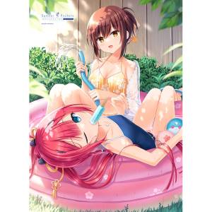 Summer Pockets REFLECTION BLUE: B2 Tapestry - Shiki Kamiyama & Misaki Kyoko (Pool) [Curtain Damashii]