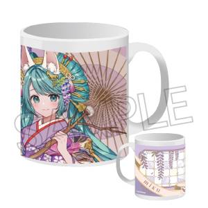 Hatsune Miku: Mug (300ml) - Hyakki Yagyo ~Reien~ (White Fox Ver.)  [Twincre]
