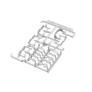 Plastic Model: Glasses - Set of 5 Types - Clear Color Ver. (Reissue) [Plum]