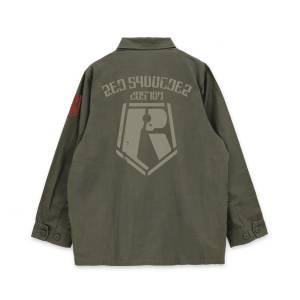 Armored Trooper Votoms: Fatigue Jacket (L) - Red Shoulder Custom (Moss) [COSPA]
