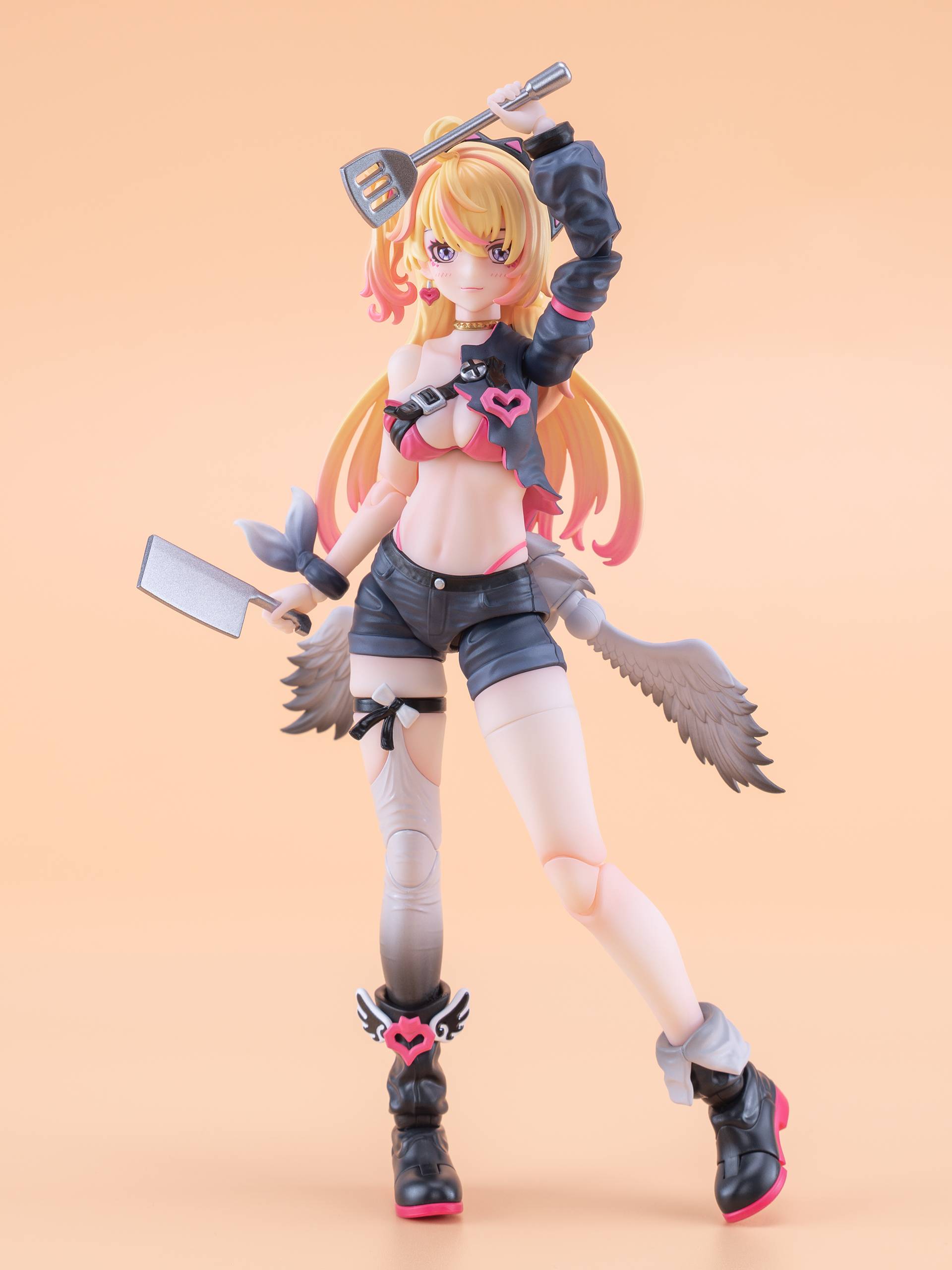 Maon Tenshi Hoshikawa Nekoneko Blond Hair Ver. tampak belakang