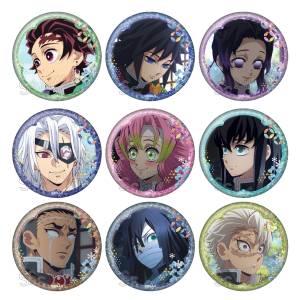 Demon Slayer / Kimetsu no Yaiba: Glitter Badge Collection Vol.2 (9 Packs Box) (Reissue) [Twincre]