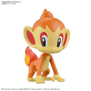 Pokemon Plamo Collection Quick!! 29: Chimchar (Plastic Model Kit) [Bandai Spirits]