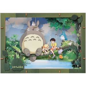 Studio Ghibli: Paper Theater Wood Style - My Neighbour Totoro (I Wonder What We’ll Catch! Ver.) [Ensky]