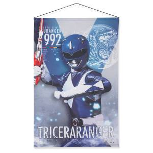 Dinosaur Sentai Zyuranger (Mighty Morphin Power Rangers): B2 Suede Tapestry - Triceraranger [Bandai]