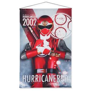 Ninpuu Sentai Hurricanger (Power Rangers Ninja Storm): B2 Suede Tapestry - Hurricanered [Bandai]