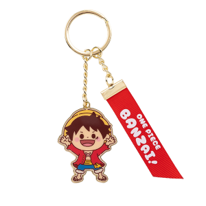 One Piece: Luffy - "Banzai!" Ribbon Keychain & Charm (Limited Edition) [Toei]