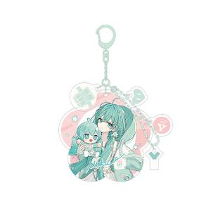 Hatsune Miku: Miku Hug Acrylic Keychain - Flower Ver. [Good Smile Company]