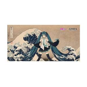 Hatsune Miku x Hokusai: Towel - 36 Views of Mount Fuji Series (The Great Wave Off Kanagawa) [Presence]