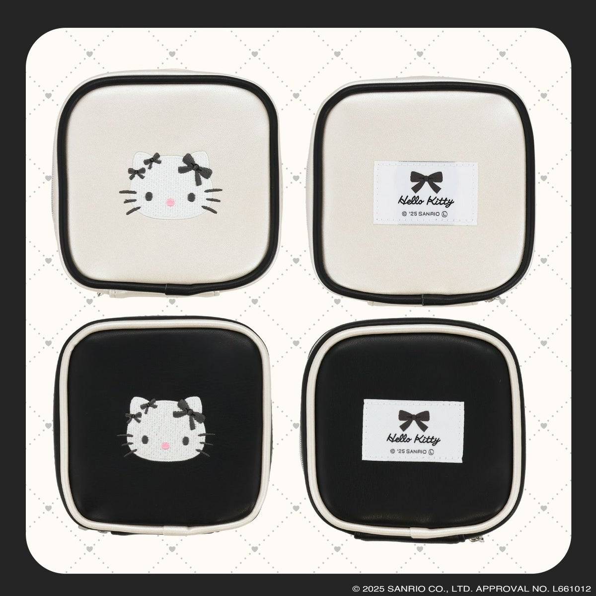 Sanrio: Hello Kitty Monotone Ribbon - Square Pouch (Black) KT38659 ...