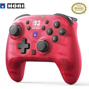 Nintendo Switch 2: Horipad TURBO Clear Controller (Ruby Magenta Ver.) [Hori]