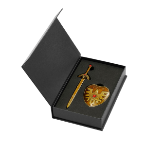 Dragon Quest: Erdrick Sword & Shield - Antique Golden Ver. Metallic Items Gallery [Square Enix]